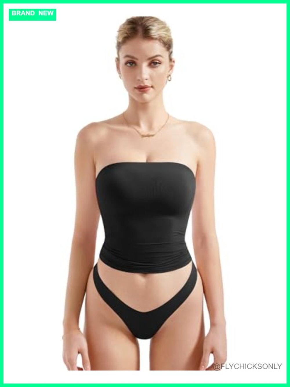 Women Sexy Tube Top Sleeveless Double Lined Stretch Y2K Going Out Tank Top